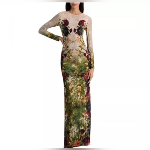 Alice + Olivia Roundneck Dress 2 $595 - Picture 2 of 6